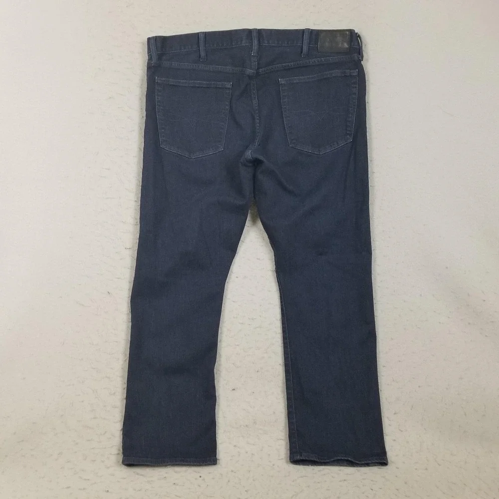 Polo Ralph Lauren Jeans Mens 40x30 Blue Dark Wash Straight Stretch Denim Pants